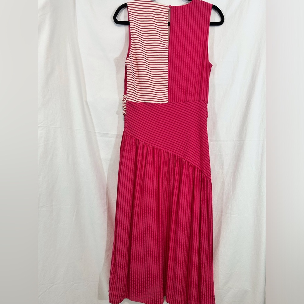 Adelyn Rae Desi Textured Colorblock Striped Dress NWT Size M - Picture 5 of 11